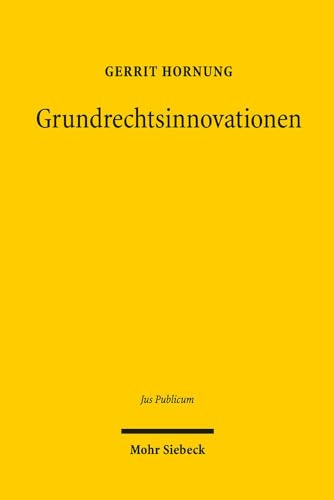 Imagen de archivo de Grundrechtsinnovationen. a la venta por Antiquariat  Werner Haschtmann