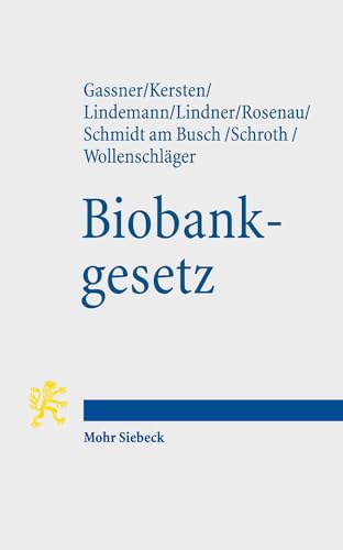 Beispielbild fr Biobankgesetz: Augsburg-Mnchner-Entwurf (AME-BiobankG) zum Verkauf von medimops