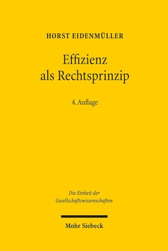 Beispielbild fr Effizienz Als Rechtsprinzip zum Verkauf von Blackwell's