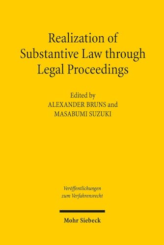 Stock image for Realization of Substantive Law through Legal Proceedings. for sale by SKULIMA Wiss. Versandbuchhandlung