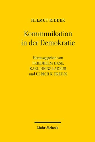9783161581908: Kommunikation in der Demokratie: Kleine Schriften und Vortrge