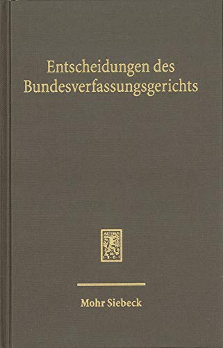 Beispielbild fr Entscheidungen Des Bundesverfassungsgerichts (BVerfGE) zum Verkauf von Blackwell's