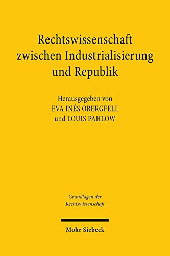 Stock image for Rechtswissenschaft zwischen Industrialisierung und Republik for sale by ISD LLC