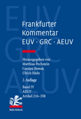 Stock image for Frankfurter Kommentar zu EUV, GRC und AEUV (2. Aufl.) for sale by Rheinberg-Buch Andreas Meier eK