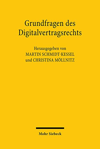 Imagen de archivo de Grundfragen des Digitalvertragsrechts: Vertrge ber digitale Inhalte und digitale Dienstleistungen a la venta por medimops