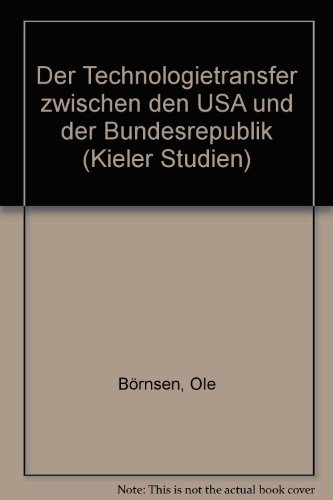 Imagen de archivo de Der Technologietransfer zwischen den USA und der Bundesrepublik a la venta por getbooks GmbH