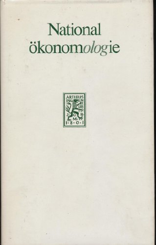 Beispielbild fr Nationalkonomologie zum Verkauf von medimops