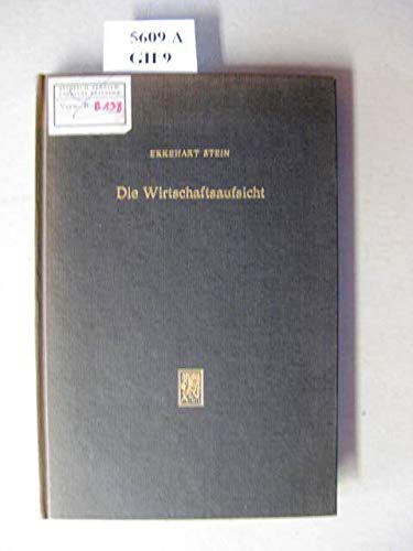 Die Wirtschaftsaufsicht (German Edition) (9783166220321) by Stein, Ekkehart