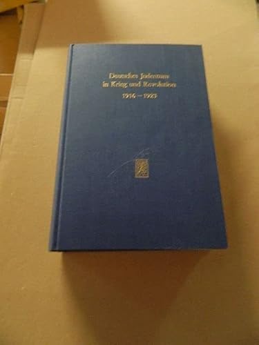 9783168314011: Deutsches Judentum in Krieg und Revolution 1916-19