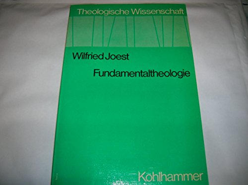 Stock image for Fundamentaltheologie. for sale by Versandantiquariat Felix Mcke