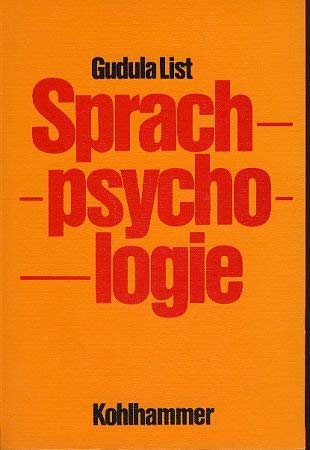 Stock image for Sprachpsychologie (German Edition) for sale by Zubal-Books, Since 1961