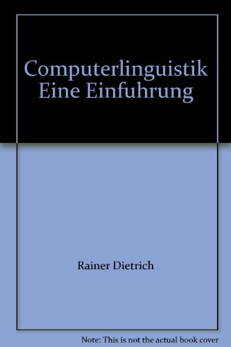 Computerlinguistik. Eine Einführung