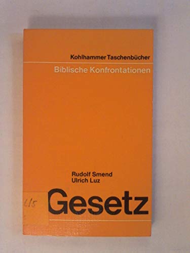 Beispielbild fr Gesetz, Biblische Konfrontationen, zum Verkauf von Grammat Antiquariat