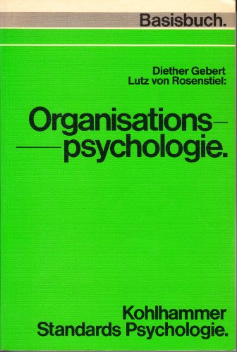 Beispielbild fr Organisationspsychologie. Person und Organisation zum Verkauf von medimops