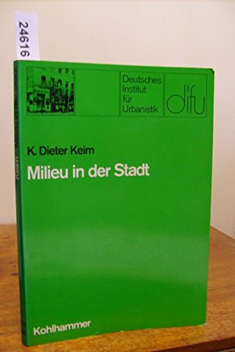 Beispielbild fr Milieu in der Stadt, ein Konzept zur Analyse lterer Wohnquartiere, zum Verkauf von Grammat Antiquariat