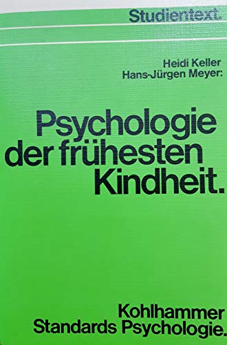 Beispielbild fr Psychologie der frhesten Kindheit zum Verkauf von Bernhard Kiewel Rare Books