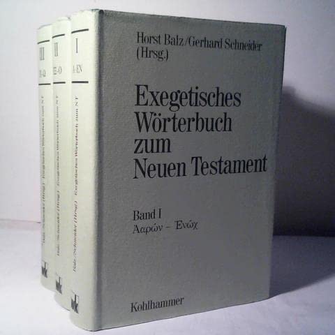 Beispielbild fr Exegetisches Wrterbuch zum Neuen Testament. Bd. II: ex-opsonion. zum Verkauf von Antiquariat Kai Gro