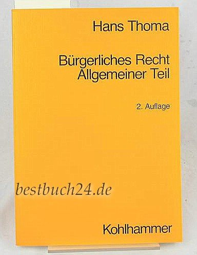 Beispielbild fr Brgerliches Recht, Allgemeiner Teil zum Verkauf von Versandantiquariat Felix Mcke