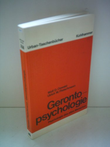 Stock image for Gerontopsychologie for sale by Antiquariat Walter Nowak