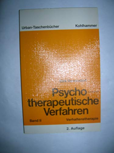 9783170103740: Psychotherapeutische Verfahren II. Verhaltenstherapie.