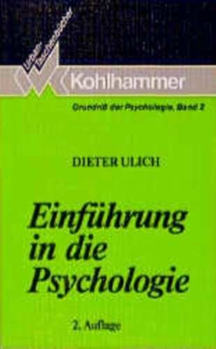 Einführung in die Psychologie. Urban-Taschenbuch Nr. 551 - Ulich, Dieter