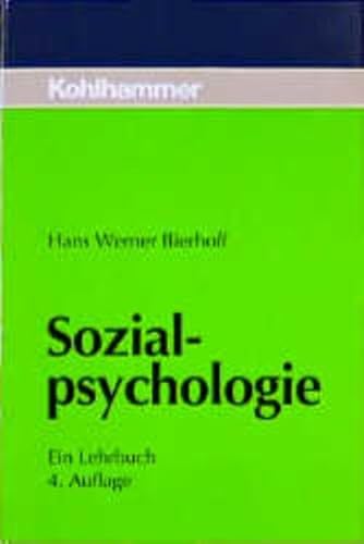 Stock image for Sozialpsychologie. Ein Lehrbuch for sale by Bernhard Kiewel Rare Books