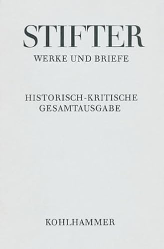 9783170187849: Wien Und Die Wiener, in Bildern Aus Dem Leben (Adalbert Stifter: Werke Und Briefe) (German Edition)