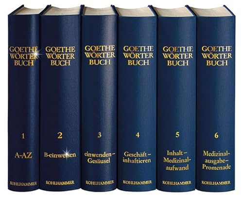 9783170191846: Inhalt - Medizinalaufwand (Goethe-worterbuch) (German Edition)