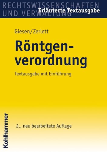 Stock image for Rntgenverordnung: Textausgabe mit Einfhrung for sale by medimops