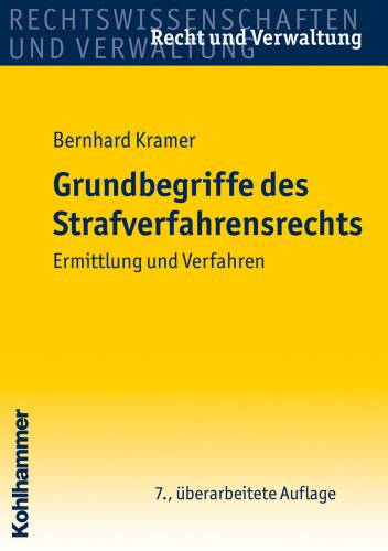 Stock image for Grundbegriffe des Strafverfahrensrechts: Ermittlung und Verfahren for sale by medimops