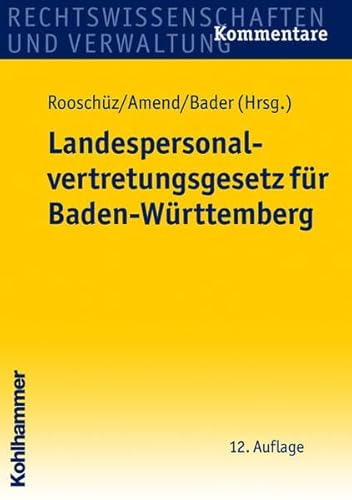 Beispielbild fr Landespersonalvertretungsgesetz fr Baden-Wrttemberg zum Verkauf von Buchpark