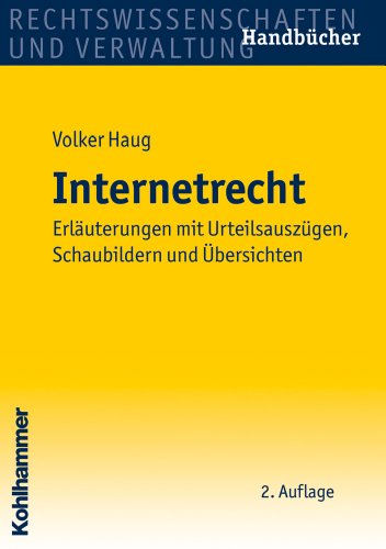Imagen de archivo de Internetrecht: Erluterungen mit Urteilsauszgen, Schaubildern und bersichten a la venta por medimops