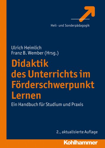 Beispielbild fr Didaktik des Unterrichts im Frderschwerpunkt Lernen; Ein Handbuch fr Studium und Praxis zum Verkauf von medimops