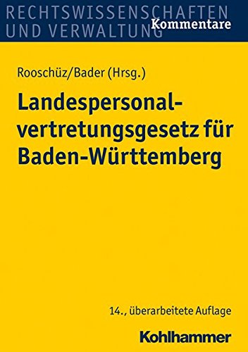 Beispielbild fr Landespersonalvertretungsgesetz fr Baden-Wrttemberg zum Verkauf von Buchpark