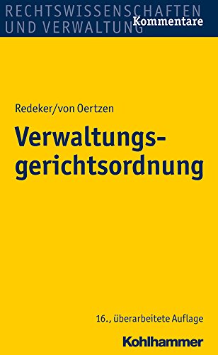 Stock image for Verwaltungsgerichtsordnung (German Edition) [Hardcover ] for sale by booksXpress