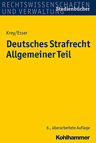 Stock image for Deutsches Strafrecht Allgemeiner Teil (Studienbcher Rechtswissenschaft) for sale by medimops