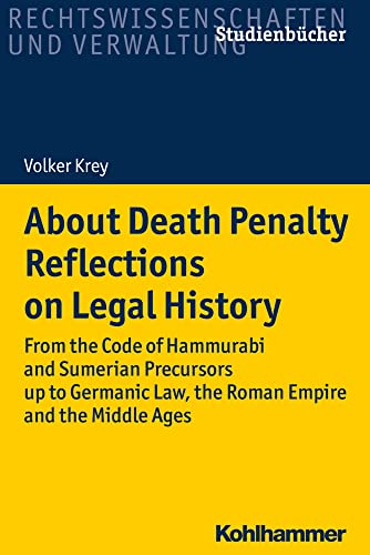 Stock image for About Death Penalty Reflections on Legal History for sale by ISD LLC