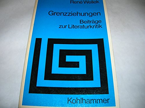 Stock image for Grenzziehungen - Beitrge zur Literaturkritik. for sale by Antiquariat Librarius