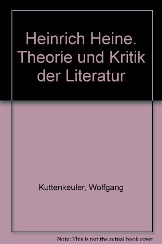 9783170872332: heinrich_heine-theorie_und_kritik_der_literatur