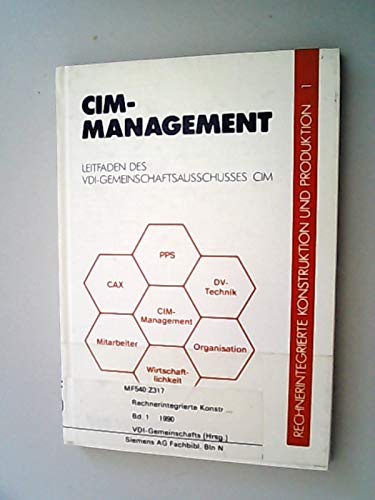 9783184010379: CIM Management. (Bd. 1) - VDI-Gesellschaft [Hrsg.],