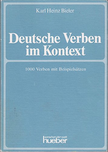 9783190013340: Deutsche Verben im Kontext
