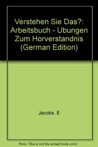 Beispielbild fr Verstehen Sie das?, bungen: Arbeitsbuch - Ubungen Zum Horverstandnis zum Verkauf von medimops