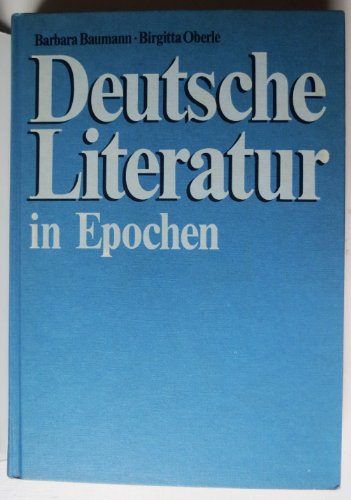 Beispielbild fr Deutsche Literatur in Epochen zum Verkauf von Better World Books