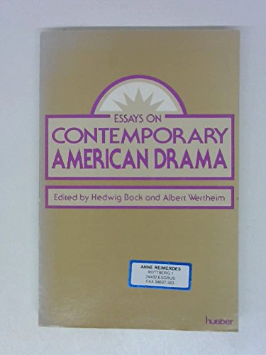 Stock image for Essays on Contemporary American Drama for sale by Better World Books