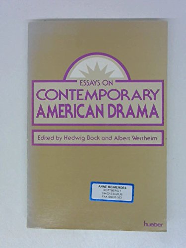 9783190022328: Essays on Contemporary American Drama