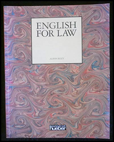 9783190024193: English for Law