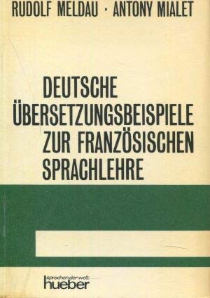 9783190030118: Deutsche bersetzungsbeispiele zur franzsischen Sprachlehre