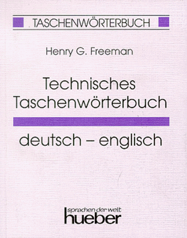 9783190062126: Technisches Taschenworterbuch Deutsch-Englisch
