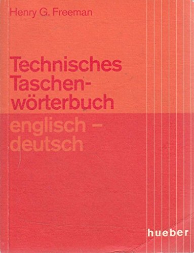Beispielbild fr Technisches Taschenwrterbuch: Englisch-Deutsch: Technical Pocket Dictionary English-German zum Verkauf von medimops
