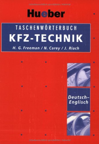 Beispielbild fr Taschenwrterbuch KFZ-Technik, Deutsch-Englisch zum Verkauf von GF Books, Inc.